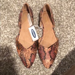 Snake skin flats